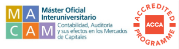 Master Oficial en Contabilidad, Auditoría y Mercados de Capitales